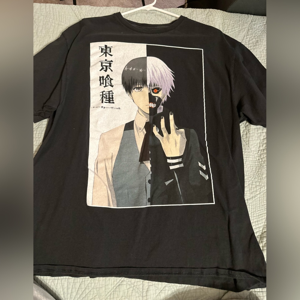 Robert Graham Black Anime Graphic Tee